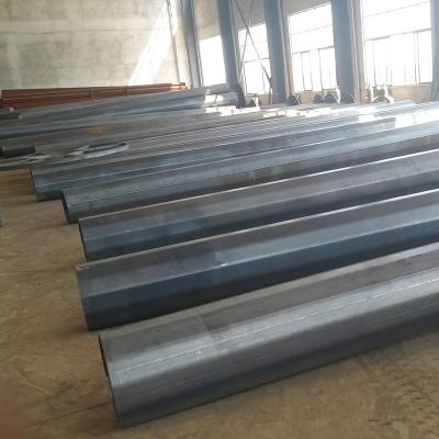 China Garden Steel Q235 Hot Dip Galvanized Steel Pole for sale