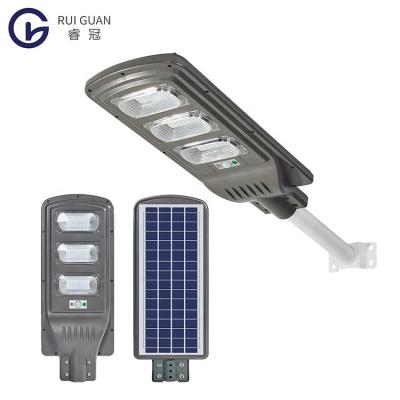 China Garden Smart Pole Outdoor Lighting Free Arm SMD LED Integrated All In One Solar Led Street Light for sale