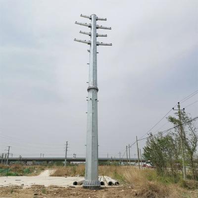 China DDK Q345 Street Galvanized Steel Electrical Poles For Sale for sale