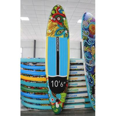 China Factory wholesale 10' 6 panel inflatable paddle board paddle board surf wakeboard standup paddle board unisex drop stitch sip waterplay for sale