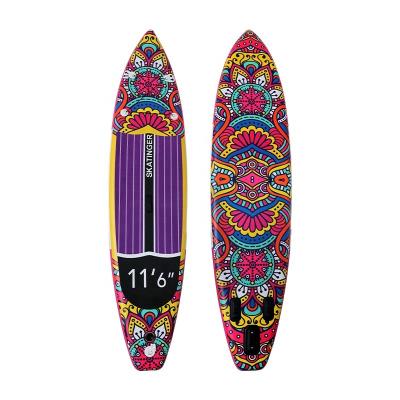 China Weihai supplier factory unisex wholesale 11' surf board surfing waterplay standup paddle board isup inflatable paddleboard supboard 6 for sale