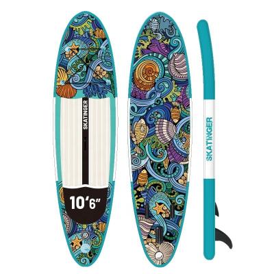 China OEM Unisex Wholesale Inflatable Skatinger Paddle Board Paddleboard SUP Board Surf Board Inflatable Standup Water Sports Underwater Board for sale