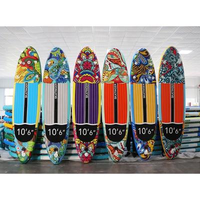 China Wholesale 10' 6 Design Inflatable SKATINGER isup paddle board unisex surf board all round standup paddle board for sale