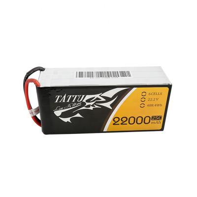 China Other 6S 22000mah Tattu Lipo Battery Agricultural Drone 22.2V Lithium Ion Batteries for sale