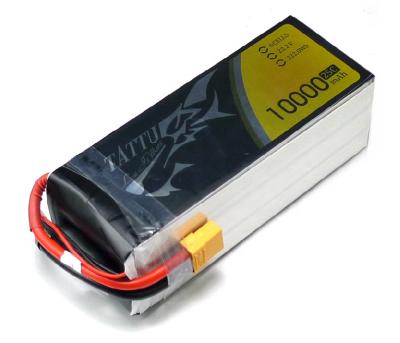 China Other Agricultural UAV Battery Tattu 10000mAh 25C 6S1P 22.2V Lipo Pack With XT90 Or AS150 +XT150 Plug for sale