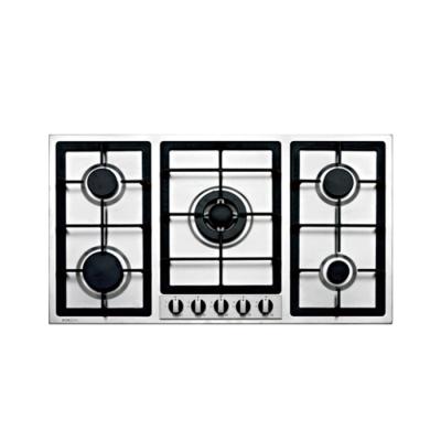 China Hotel New Models 5 Burners Gas Hob Te koop