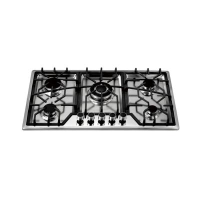 China 2022 Outdoors Hot Selling 5 Burners S/S For Build In Gas Stove Gas Hob Gas Cooker Te koop