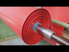 The production process of silicone rubber coated fiberglass cloth