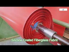 Resistant 200 Degrees Celsius Silicone Rubber Coated Fabric With Waterproof