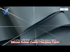 0.4mm silicone rubber coated fiberglass fabric material for flexible insulation cover