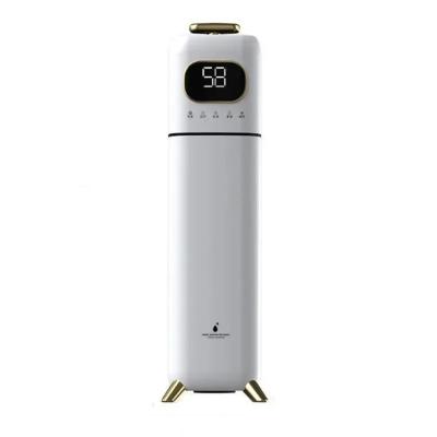 China Remote control 8L Humidifier Home Silent Bedroom Sprayer Heavy Fog Pregnant Woman Baby Floor Type Remote Control Household Office White Gold for sale