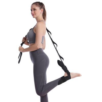 China Polyester Cotton Strap Elastic Workout Yoga Pilates Stretch Resistance Belt Belt for sale