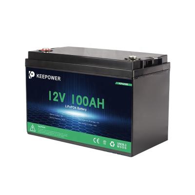 China Deep Cycle Long Lifespan 12V 100Ah Lithium Ion Phosphate LFP Battery 100% Grade A Cell For Marine& Boat& Yacht Large Capacity Deep Cycle Battery for sale