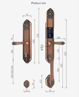 China Brand New Home Door Smart Home Door Waterproof Fingerprint Push And Pull Lock for sale