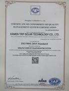 ISO9001 - Xiamen Trip Solar Technology Co., Ltd.