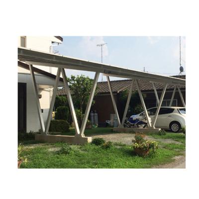 China Aluminum alloy and stainless steel solar parking structure, solar parking lot with aluminum frame, solar parking lot mounting bracket for sale