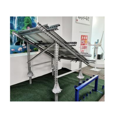 China 25years solar ground rack mount, solar mounting system panel, solar ground mount screw pile for sale