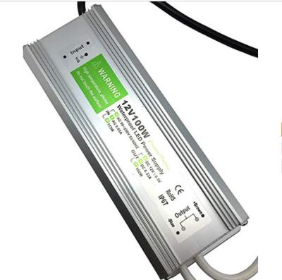 China Waterproof IP67 DC 12v Led Transformer Driver , 100W Led Lamp Driver For Led Strip Light for sale