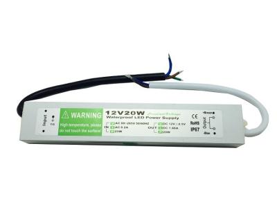 China sólido de la fuente de alimentación del conductor de 20W LED para el color blanco de plata interior/exterior en venta