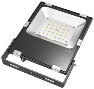 China 110 LM / W 30 Watt High Power LED Flood Light For Parking Lot 167 * 226 * 40mm Size for sale