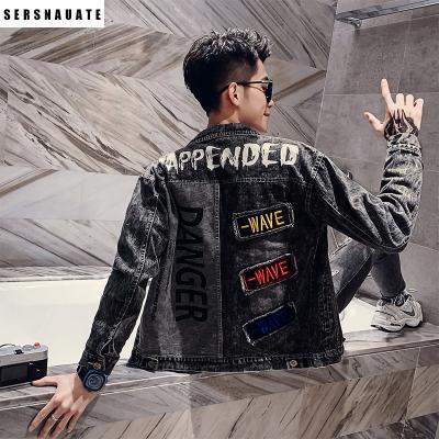 China Men's Denim Jacket Cargo Hip Hop Streetwear Slim Coat Branded Breathable Male Clothing Casual Cowboy Jackets Man Cotton for sale