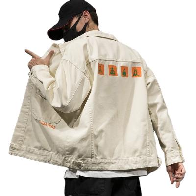 China Breathable Drop Shipping Branded Mens Clothing Loose Denim Jacket Cargo Hip Hop Streetwear Coat Casual Cotton Jackets Man Branded Coat for sale