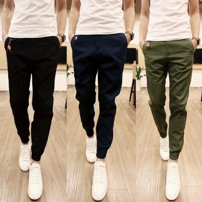 China 2021 New Fashion Group Men's Anti-pilling Pants Casual Twill Leg Pants Youth Street Harem Cotton Track Pants Men Pantalon Homme Trousers for sale