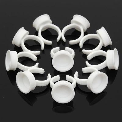 China Fashion Factory OEM Microblading Disposable Dye Rings Tattoo Ink Holder Eyebrow Makeup Accessories Eyelash Extension Glue Cups for sale