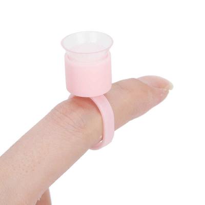 China Fashion Factory OEM Tattoo Ink Ring Cup Disposable Microblading Pigment Cup Holder With Sponge Microblading Tattoo Beauty Supplies for sale