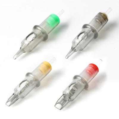 China Factory Disposable Permanent OEM Tattoo Cartridge Needle RL RS RM M1 Sterilize Safety Eyebrow Lip Makeup Needles For Tattoo Machine Pen for sale