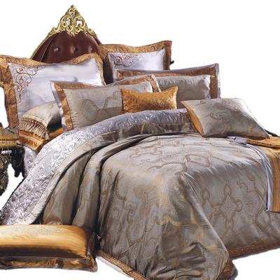 China Good Style Anti-Static Design 100% Silk Jacquard Comfortable Bedding Set for sale