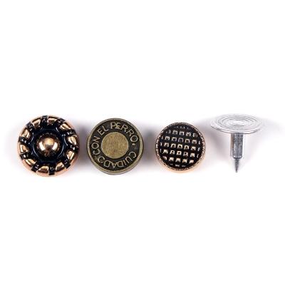 China Fashion Custom High Quality Leather Stud Cheap ButtonDecorative Metal Jeans Stud And Rivets Button Nail And Rivets Studs For Shoes Bag Garfish for sale