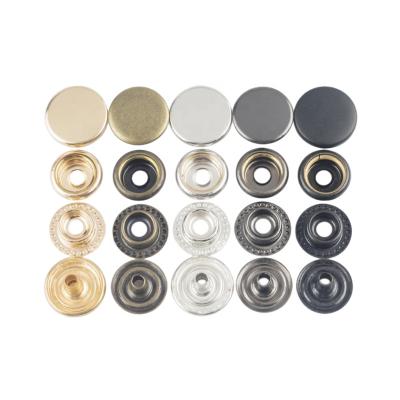 China High Quality Garment Accessories Metal Parts Jeans Jacket Viable Colored Metal Four Snap Button Push Buttons For Clothing Accessories for sale