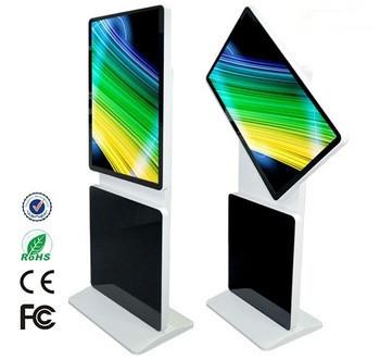 China 75W Smart Advertising Digital Signage Kiosk 360 Degrees Rotate LCD Display for sale