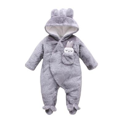 China 2022 Winter Anti-Shrink Fleece Infant Coat For Babies Baby Autumn Clothes And Winter Suits Thickened Warm Going Out Rompers for sale