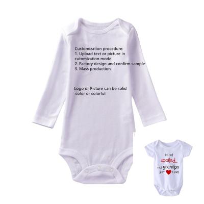 China High Quality Unisex Girls Boys 100% Cotton Summer Shorts Baby Romper Baby Bodysuit Soft White 100% Wholesales for sale