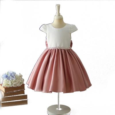 China Korean fashion simple short sleeve girl dress babi birthday party dress Anti-wrinkle baby whole baby dresses for sale