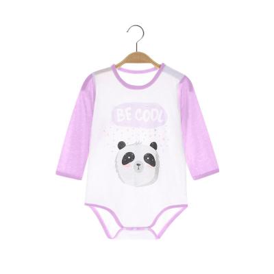 China Soft Breathable Ready To Ship Solid Bamboo Footie Pajamas Romper Baby Fiber Newborn Baby Clothes With Animal Clog for sale