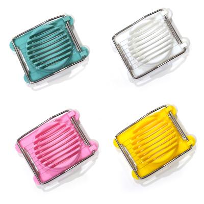 China Viable Plastic Single Head Household Egg Cutter Universal PP Cutter Tool Loose Skin Egg Slicing Kitchen for sale