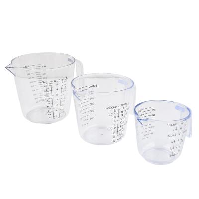 China Viable Kitchenware Kitchenware Adjustable Plastic Measuring Cup Cups and Measuring Cups Kitchen Cooking Set for sale