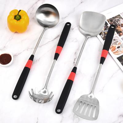 China Sustainable Factory Wholesale Heat Resistant 6-Piece Set Silica Gel Kitchenware Set Silicone Kitchen Utensil Set for sale