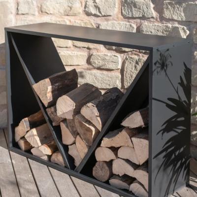 China Outdoor Firewood Storage Firewood Rack Firewood Rack Firewood Storage Firewood Steel Log Rack Decorative Wood Storage Rack Indoor/Outdoor Steel Fireplace for sale