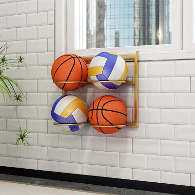 China Durable Metal Minimalist High Quality Equipment Rack Sports Ball Equipment Display Storage Rack Sports Ball Rack for sale