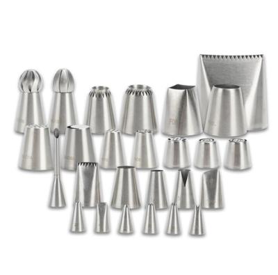 China Sustainable Cake Decorating Supplies Cake Piping Tips Nozzles Set Baking Supplie Kit Nozzles Baking Ware For Cake Decorating for sale