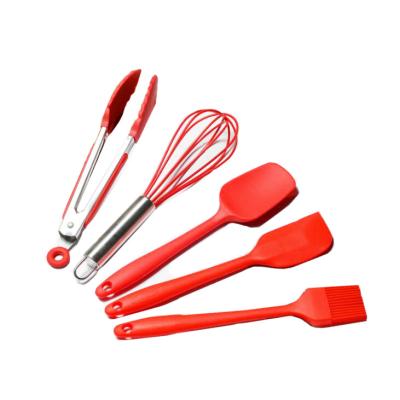 China Silicone Butter Cookware Non Stick Viable Heat Resistant Pastry Scraper Baking Spatula for sale