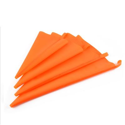 China 10 12 14 16 18 20inch Orange Color Disposable Piping Bag Cake Decorating Tool Cream Storage Pastry Bag for sale