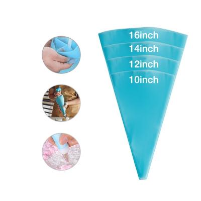 China 10inch 12inch 14inch 16inch Disposable Size Bag Disposable Piping Cake Decorating Tool Cream Pastry Bag for sale