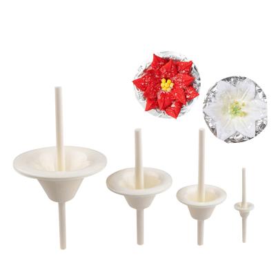 China 8Pcs Viable Set Lily Flower Mounting Plastic Holder Nail DIY Cake Tool For Baking for sale