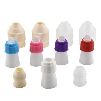 China Viable Piping Tips Converter , Icing Double Piping Bag Spout Converter Colors Cream Cake Decorating Tools For Cake for sale