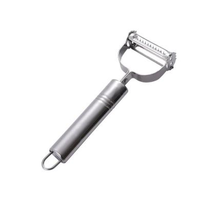 China Multifunctional Viable Potato Grater Stainless Steel Fruit Vegetable Planer Double Head Peeler for sale